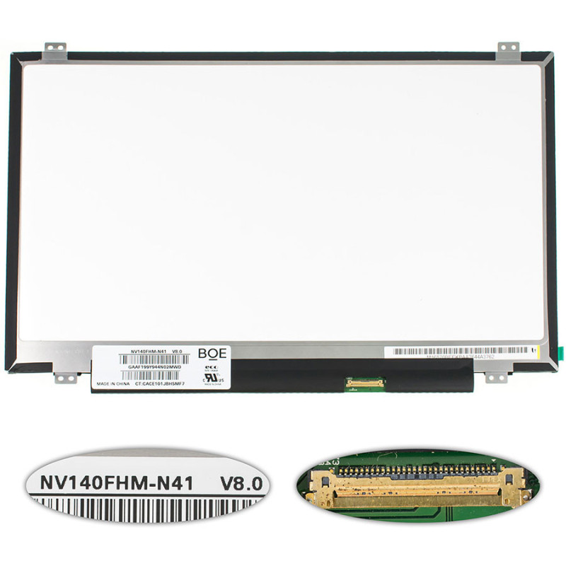 Матрица 14.0 NV140FHM-N41 1920*1080 30pin eDP 250cd m2 IPS LED SLIM
