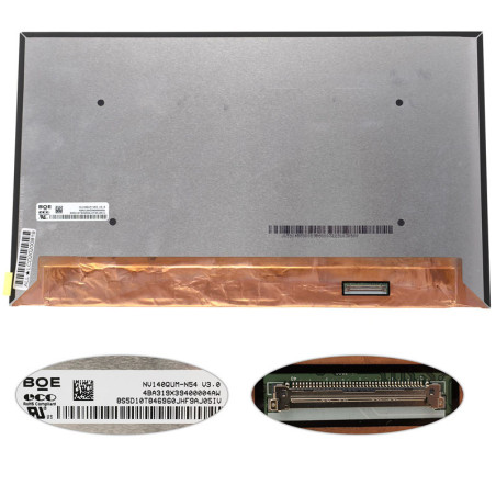 Матрица 14.0 NV140QUM-N54 3840*2160 40pin eDP IPS LED SLIM