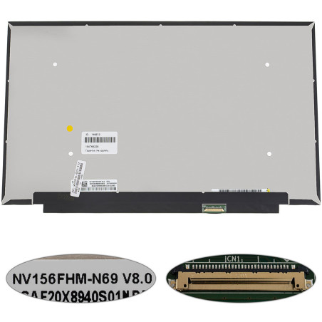 Матриця 15.6 NV156FHM-N69 1920*1080 30pin eDP 300cd m2 IPS колір 16.2M sRGB LED SLIM