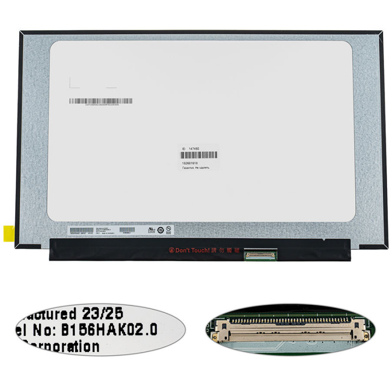 Матрица 15.6 B156HAK02.0 HW 8C touch 1920*1080 40pin eDP IPS LED SLIM