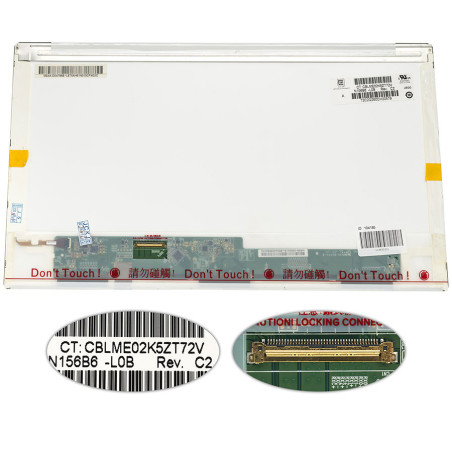 Матриця 15.6 N156B6-L0B 1366*768 40pin LED NORMAL глянець роз'єм зліва внизу renew