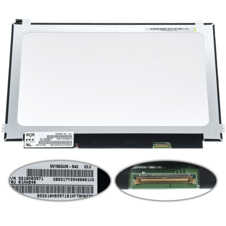 Матриця 15.6 NV156QUM-N43 3840*2160 40pin eDP IPS 300cd m2 LED SLIM