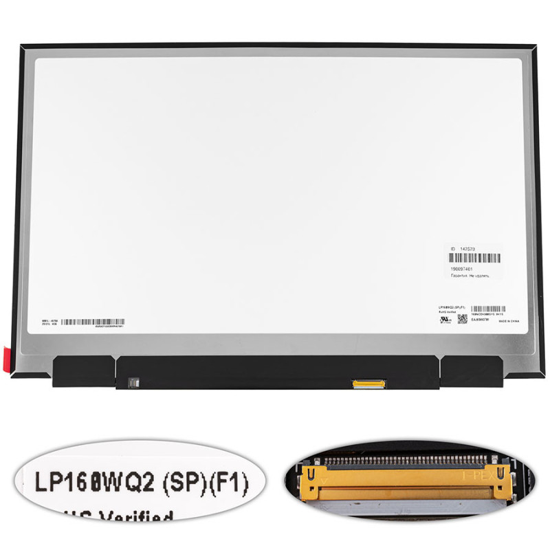 Матриця 16.0 LP160WQ2-SPF1 2560*1600 40pin eDP IPS 144Hz LED SLIM Матриця 16.0 LP160WQ2-SPF1 2560*1600 40pin eDP IPS 144Hz LED SLIM