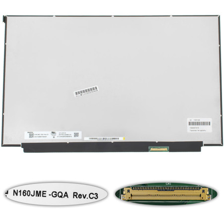 Матриця 16.0 N160JME-GQA 1920*1200 40pineDP IPS 480Hz 300cd m2 DCI-P3 LED SLIM