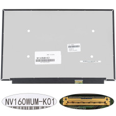 Матриця 16.0 NV160WUM-K01 touch 1920*1200 40pin eDP IPS LED SLIM