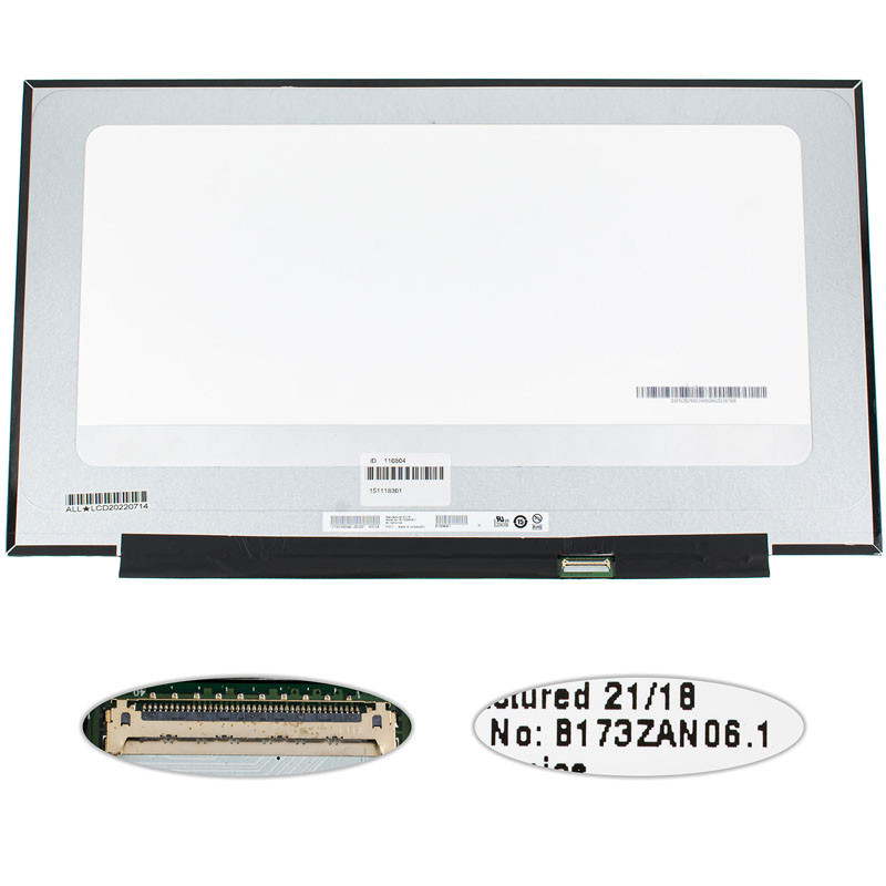 Матриця 17.3 B173ZAN06.1 3840*2160 40pin eDP IPS 120hz 500cd m2 LED SLIM