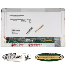 Матриця 11.6 B116XW02 V.0 1366*768 40pin LED NORMAL глянсова роз'єм справа внизу renew