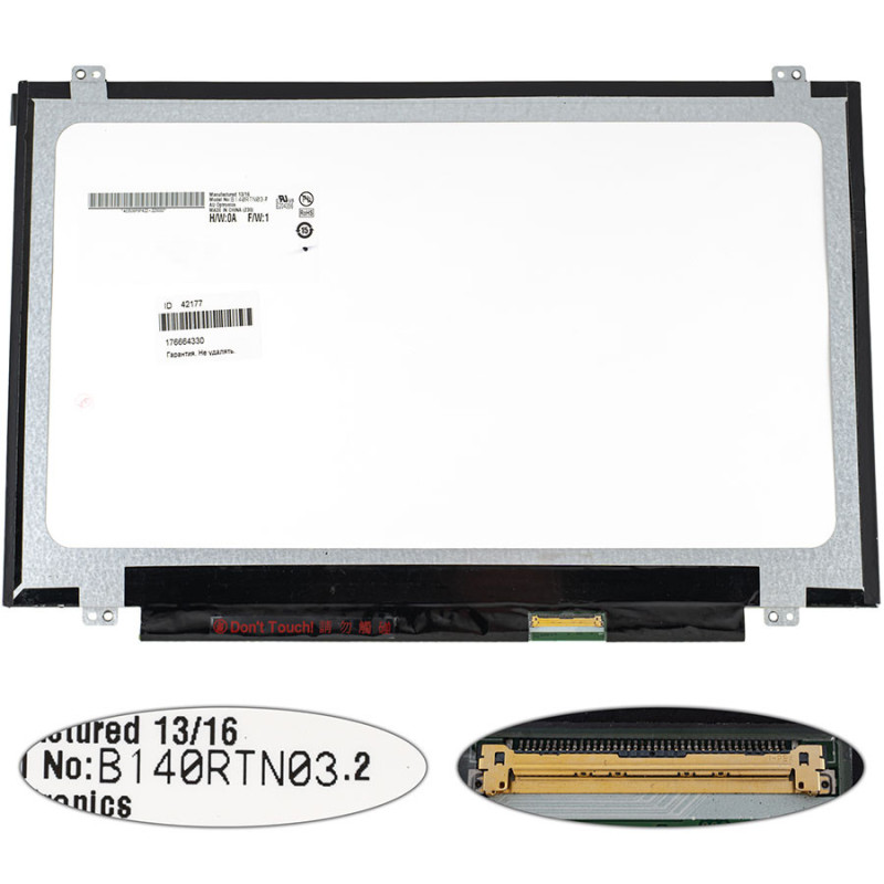 Матриця 14.0 B140RTN03.2 1600*900 40pin LED SLIM Матриця 14.0 B140RTN03.2 1600*900 40pin LED SLIM