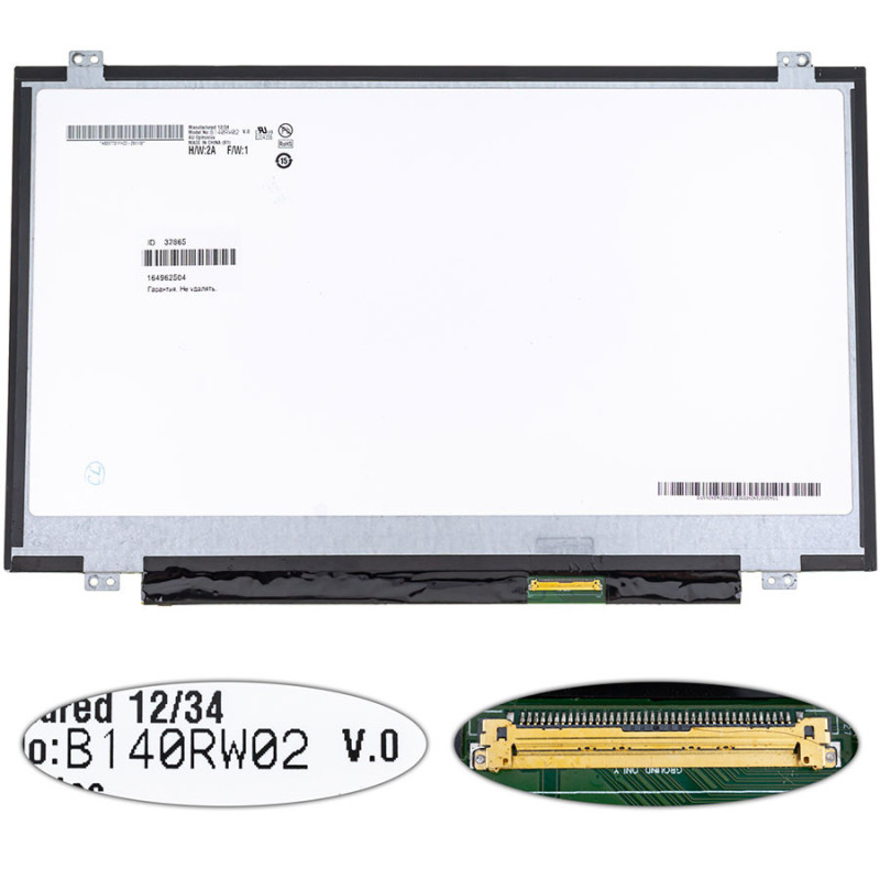 Матриця 14.0 B140RW02 V.0 1600*900 40pin LED SLIM