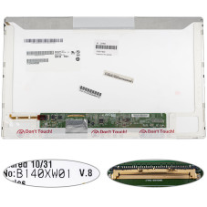 Матрица 14.0 B140XW01 V.8 1366*768 40pin LED NORMAL глянцевая разъем слева внизу