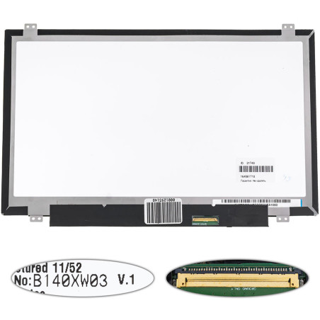 Матриця 14.0 B140XW03 V.1 1366*768 40pin LED SLIM