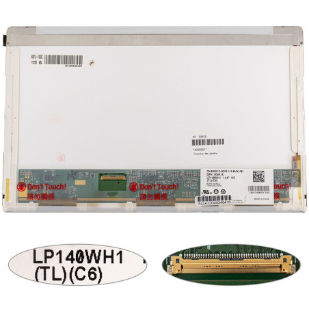 Матриця 14.0 LP140WH1-TLC6 1366*768 40pin LED NORMAL глянсова роз'єм зліва внизу