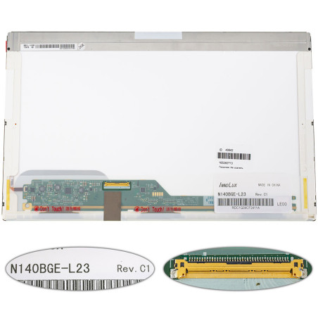 Матрица 14.0 N140BGE-L23 1366*768 40pin LED NORMAL глянцевая разъем слева внизу