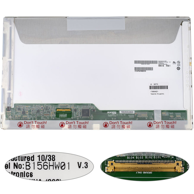 Матрица 15.6 B156HW01 V.3 1920*1080 40pin LED NORMAL матовая разъем слева внизу