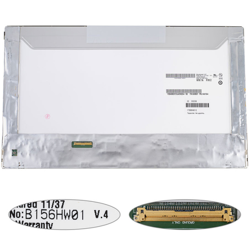 Матриця 15.6 B156HW01 V.4 1920*1080 40pin LED NORMAL матова роз'єм зліва внизу