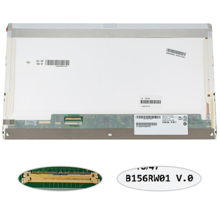Матриця 15.6 B156RW01 V.0 1600*900 40pin LED NORMAL матова роз'єм зліва внизу