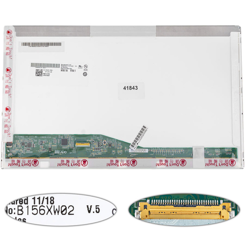 Матриця 15.6 B156XW02 V.5 1366*768 30pin eDP LED NORMAL Dell E5510 E6510 M4500