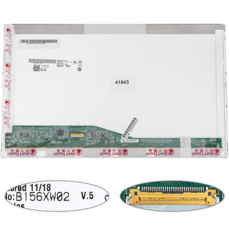 Матриця 15.6 B156XW02 V.5 1366*768 30pin eDP LED NORMAL Dell E5510 E6510 M4500