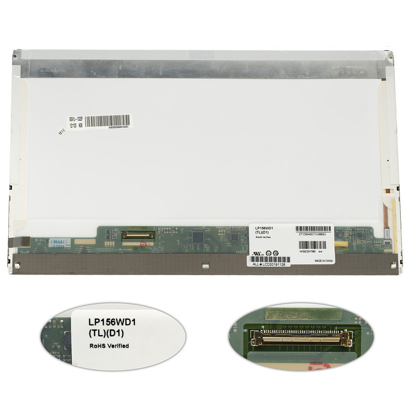Матрица 15.6 LP156WD1-TLD1 1600*900 40pin LED NORMAL глянцевая разъем слева внизу