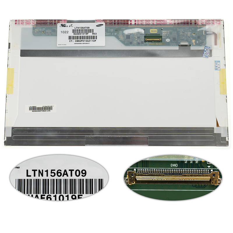 Матрица 15.6 LTN156AT09 1366*768 40pin LED NORMAL глянцевая разъем слева внизу Матрица 15.6 LTN156AT09 1366*768 40pin LED NORMAL глянцевая разъем слева внизу