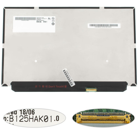 Матриця 12.5 B125HAK01.0 1920*1080 40pin eDP LED SLIM