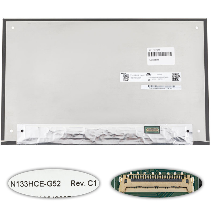Матриця 13.3 N133HCE-G52 Rev C1 1920*1080 30pin eDP LED SLIM Матриця 13.3 N133HCE-G52 Rev C1 1920*1080 30pin eDP LED SLIM