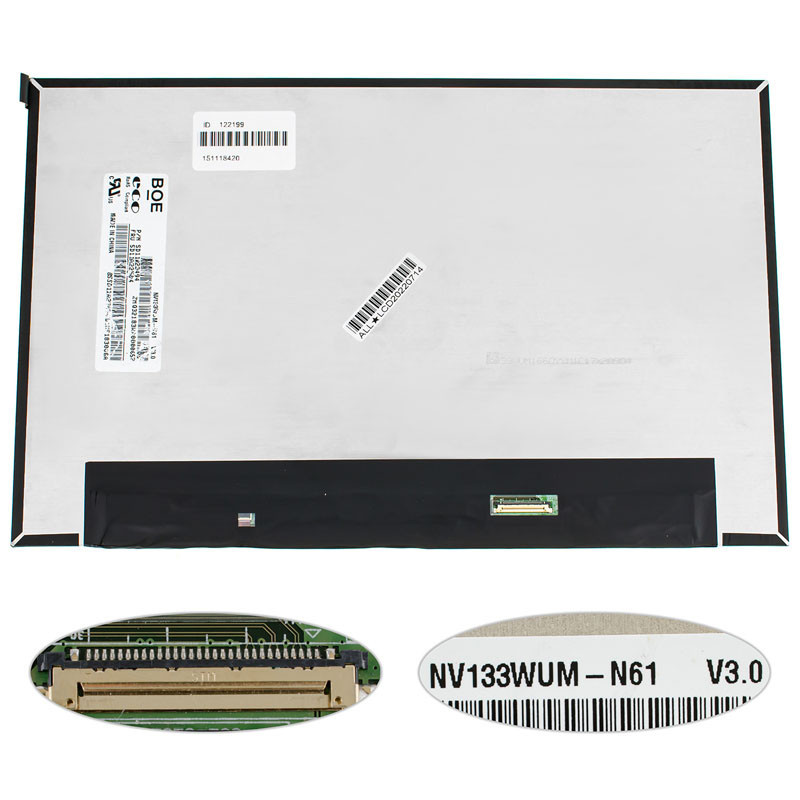Матриця 13.3 NV133WUM-N61 1920*1200 30pin eDP IPS LED SLIM Матриця 13.3 NV133WUM-N61 1920*1200 30pin eDP IPS LED SLIM