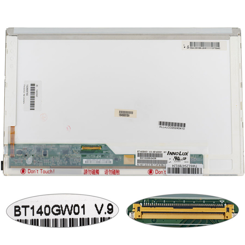 Матриця 14.0 BT140GW01 V.9 1366*768 40pin LED NORMAL глянсова роз'єм зліва внизу Матриця 14.0 BT140GW01 V.9 1366*768 40pin LED NORMAL глянсова роз'єм зліва внизу