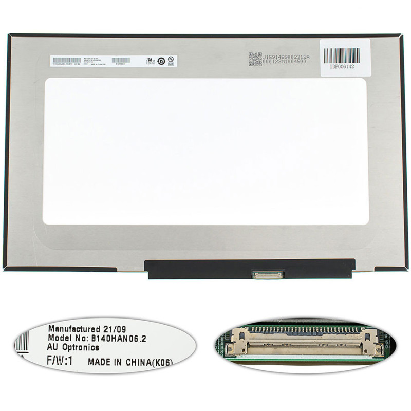 Матриця 14.0 B140HAN06.2 1920*1080 30pineDP IPS 300cd m2 16.7M LED SLIM Матриця 14.0 B140HAN06.2 1920*1080 30pineDP IPS 300cd m2 16.7M LED SLIM