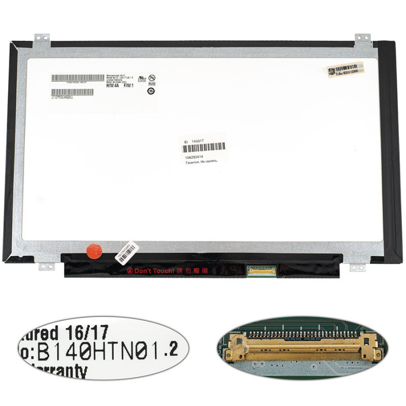 Матриця 14.0 B140HTN01.2 1920*1080 30pin eDP LED SLIM