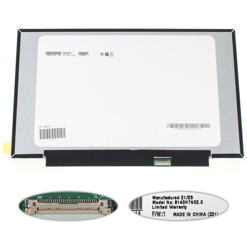 Матриця 14.0 B140HTN02.0 1920*1080 30pineDP LED SLIM Матриця 14.0 B140HTN02.0 1920*1080 30pineDP LED SLIM