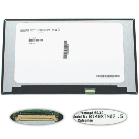 Матриця 14.0 B140XTN07.5 1366*768 30pineDP LED SLIM