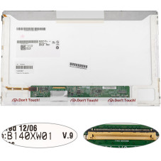 Матриця 14.0 B140XW01 V.9 1366*768 40pin LED NORMAL глянсова роз'єм зліва внизу