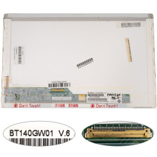 Матриця 14.0 BT140GW01 V.6 1366*768 40pin LED NORMAL глянсова роз'єм зліва внизу