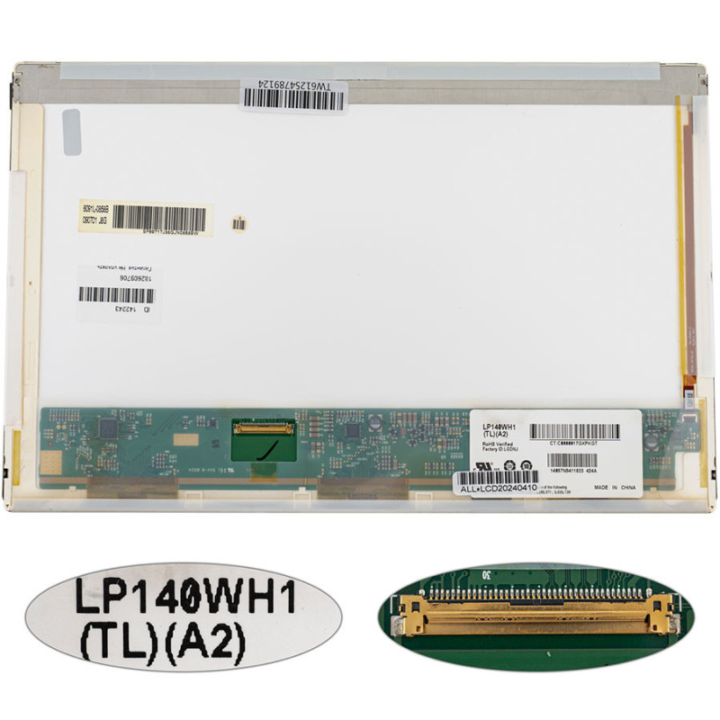 Матрица 14.0 LP140WH1-TLA2 1366*768 40pin LED NORMAL глянцевая разъем слева внизу Матрица 14.0 LP140WH1-TLA2 1366*768 40pin LED NORMAL глянцевая разъем слева внизу
