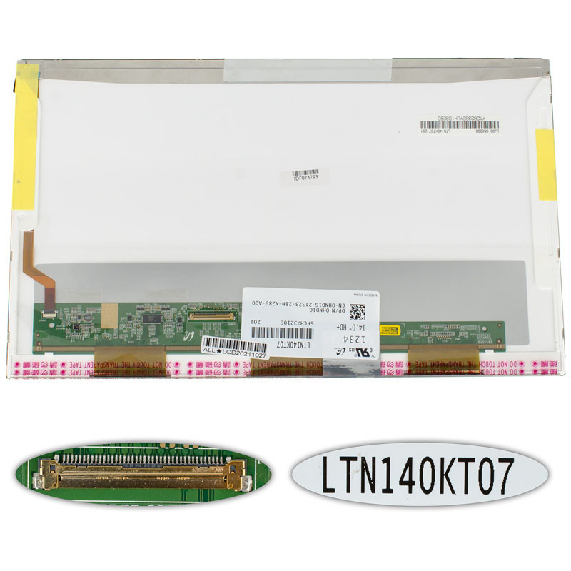 Матриця 14.0 LTN140KT07 1600*900 40pin LED NORMAL глянець роз'єм зліва внизу