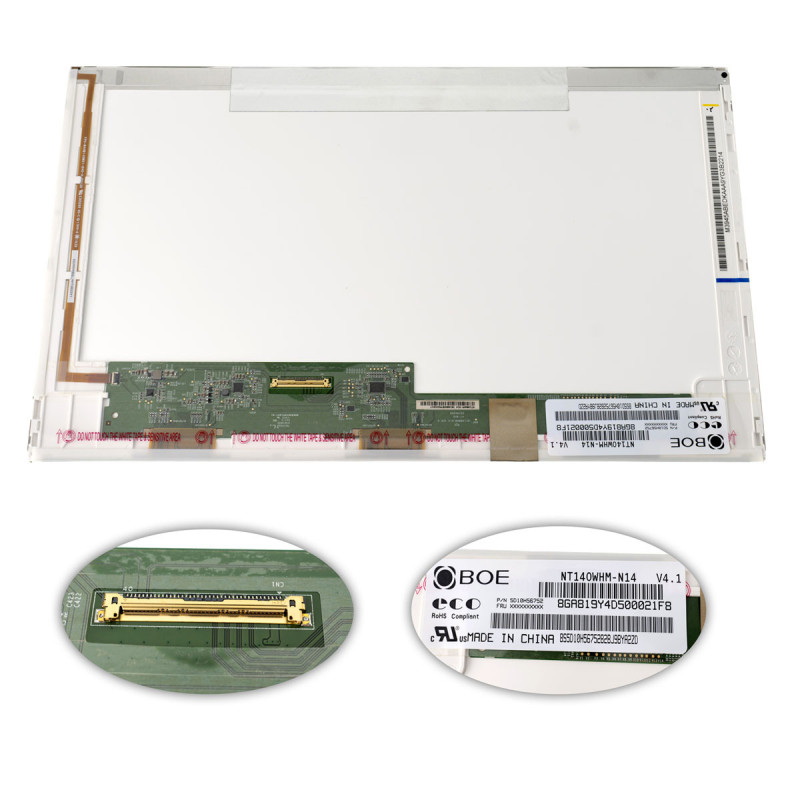 Матрица 14.0 NT140WHM-N14 1366*768 40pin LED NORMAL глянец разъем слева внизу