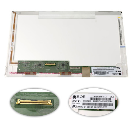 Матрица 14.0 NT140WHM-N14 1366*768 40pin LED NORMAL глянец разъем слева внизу