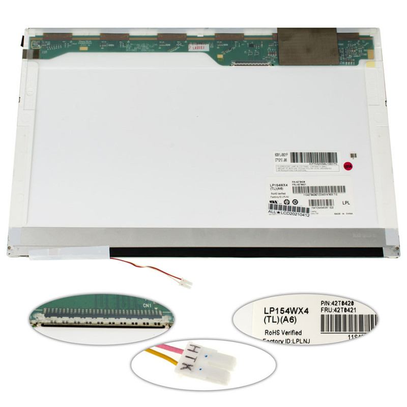Матриця 15.4 LP154WX4-TLA6 1280*800 30pin 1CCFL NORMAL глянсовий роз'єм праворуч угорі