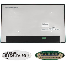 Матриця 16.0 B160UAN03.1 1920*1200 30pin eDP IPS LED SLIM
