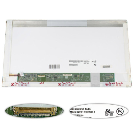 Матриця 17.3 B173RTN01.1 1600*900 30pin eDP LED NORMAL