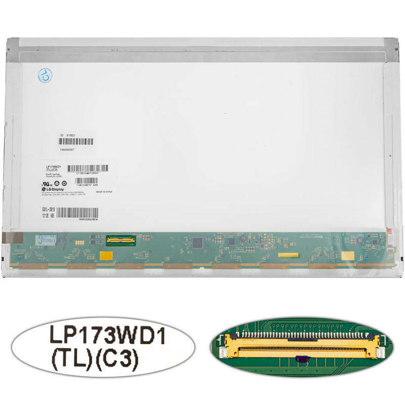 Матриця 17.3 LP173WD1-TLC3 1600*900 40pin LED NORMAL