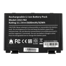 Батарея ASUS A32-F82 F52 F82 K40 K50 K51 K60 K61 K70 X5D X87 X8A 11.1 V 5600 mAh 90-NVD1B1000Y A32-F52 A32-F82 L0690L6 L0A2016