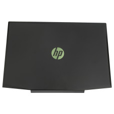 Крышка дисплея для ноутбука HP Pavilion 15-CX black green logo