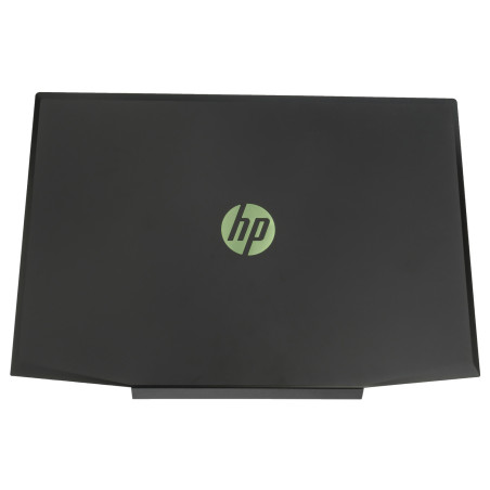 Кришка дисплея для ноутбука HP Pavilion 15-CX black green logo