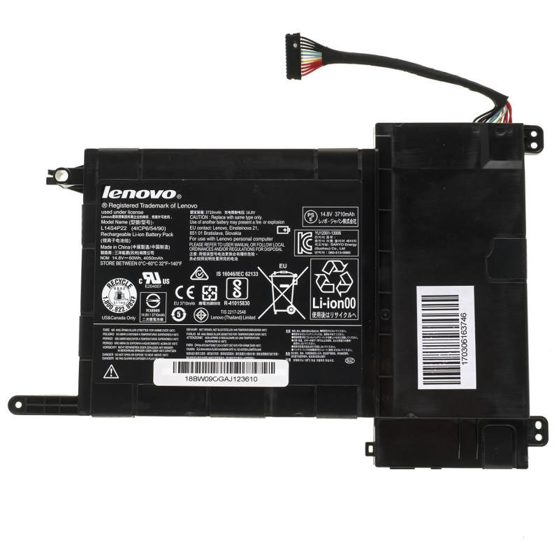 Батарея Lenovo Ideapad Y700-15ISK Y700-17ISK L14S4P22 L14M4P23 4050mAh 60Wh 14.8В Original