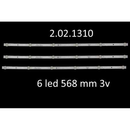 Підсвітка Polaroid 6 led 568 mm 3V 32GSR3000FC JL.D31561330-170AS-M_V0