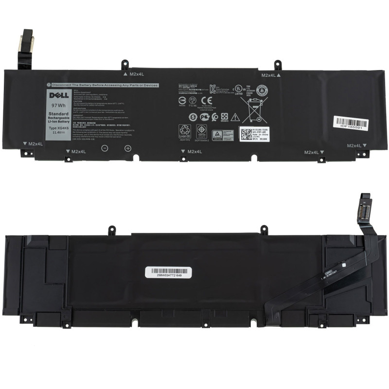 Батарея DELL XPS 17 9700 Precision 5750 03324J XG4K6 5XJ6R F8CPG 01RR3 8071mah 97Wh 11.4B