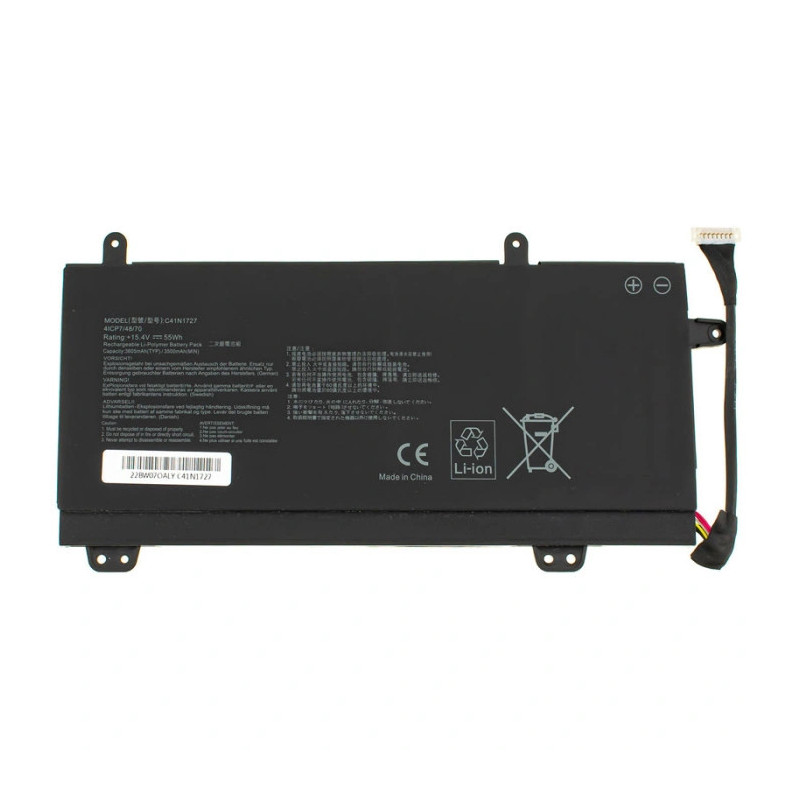 Батарея Asus ROG Zephyrus M GM501GS GM501GM C41N1727 3605mah 55Wh 15.4В Батарея Asus ROG Zephyrus M GM501GS GM501GM C41N1727 3605mah 55Wh 15.4В