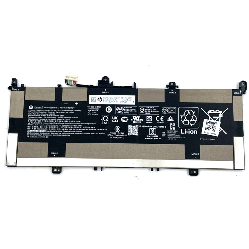 Батарея HP Chromebook x360 13c Elite C1030 DK04050XL DK04XL 6299mAh 50.97mah 7.7В Servise Original